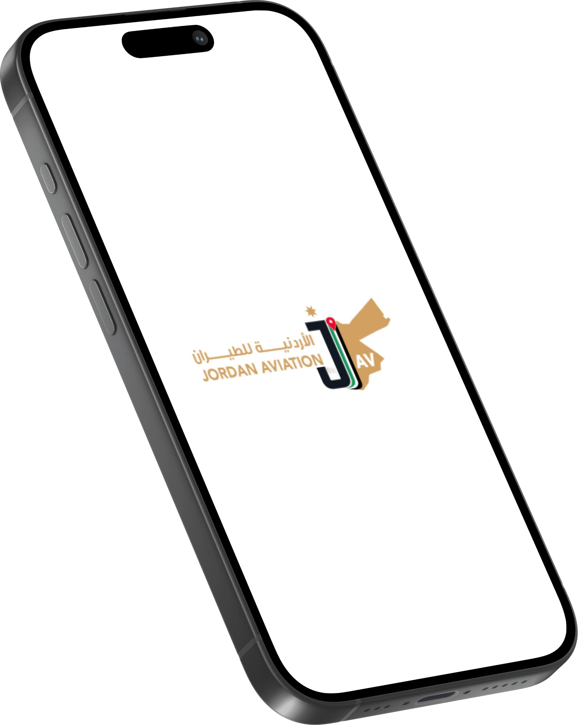 The Jordan Aviation app open on a smartphone